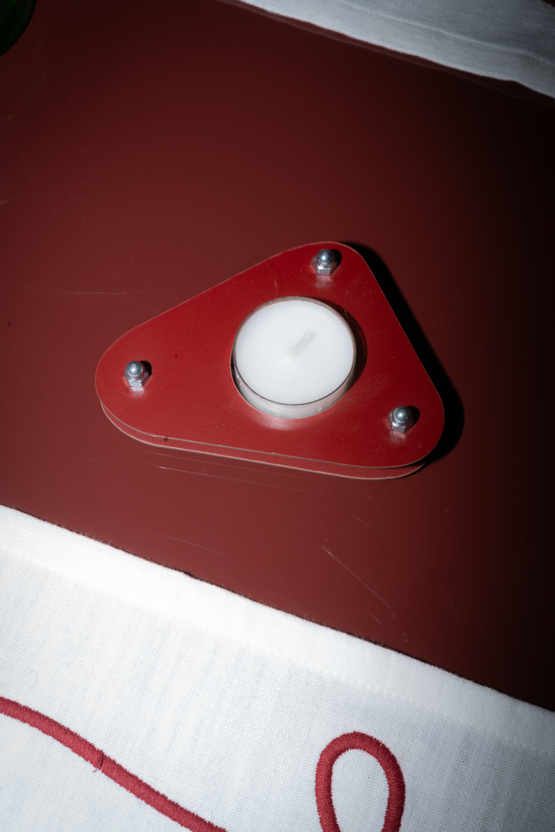 Ann Tealightholder - Burgundy