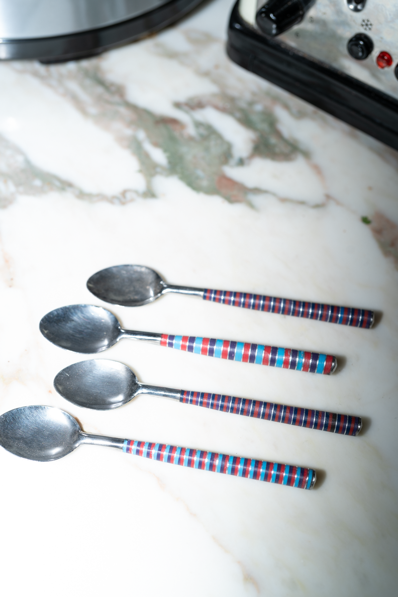 Tea spoon set - Blue