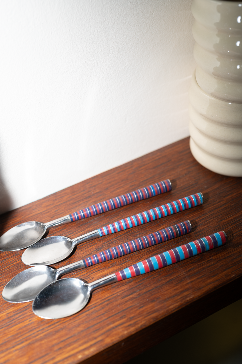 Tea spoon set - Blue